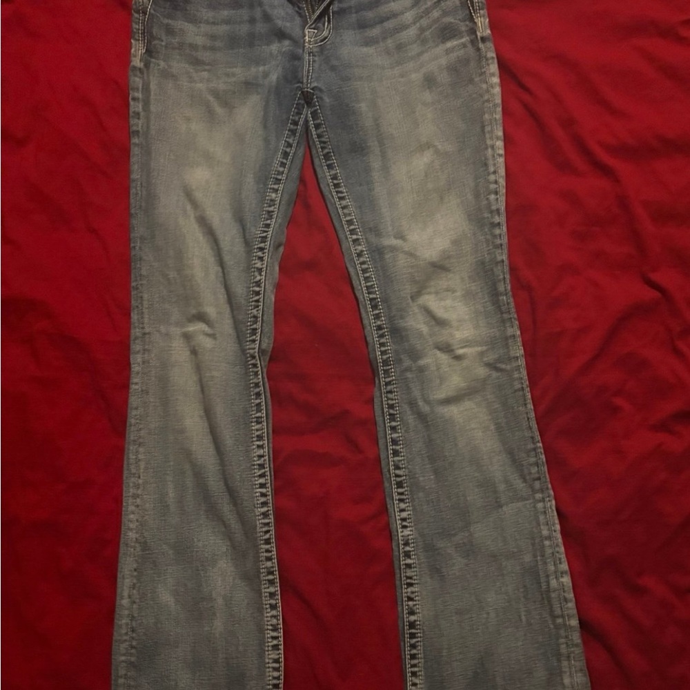 Miss Me Women's Faded Blue Boot Cut Jeans